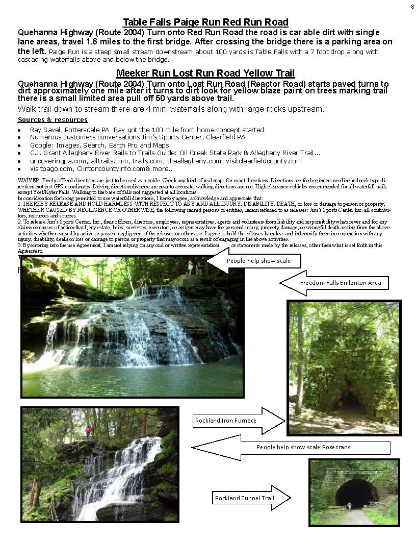 Waterfall Directions 2019